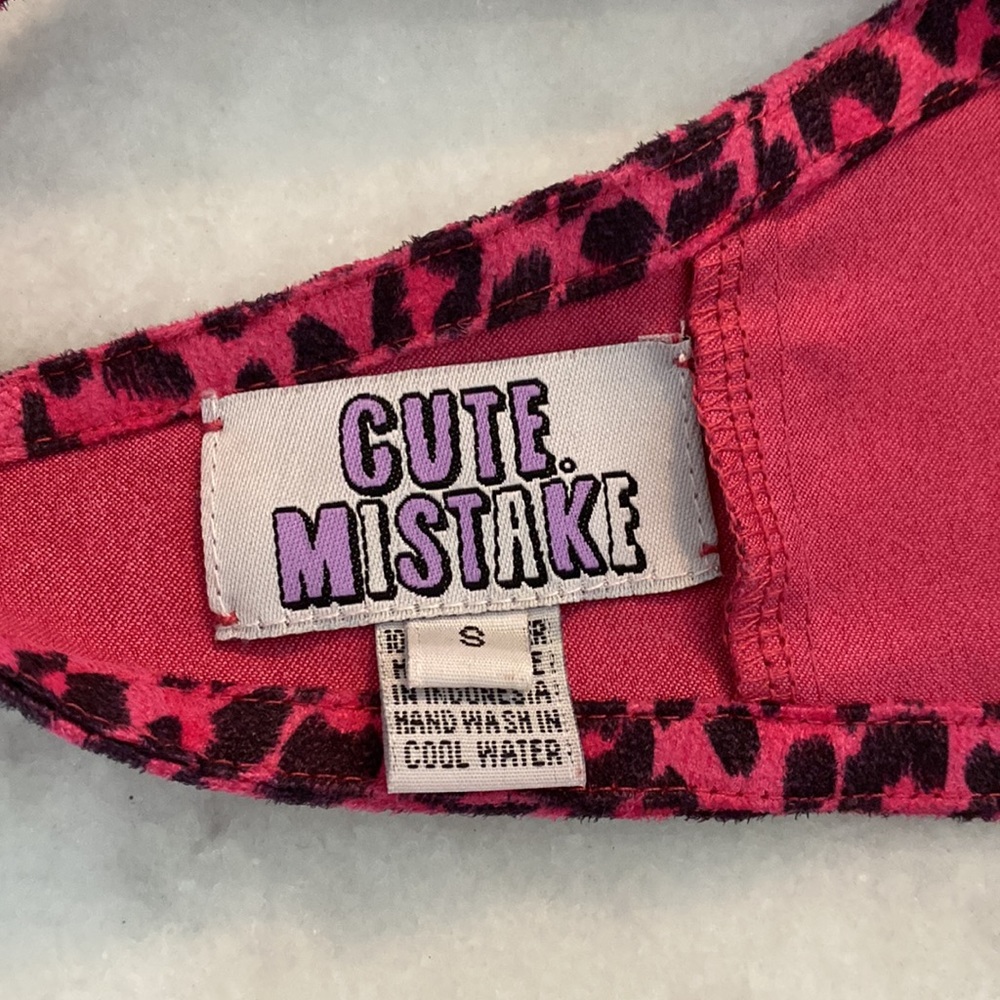 Women’s pink leopard top, Size Small - Picture 2 of 3